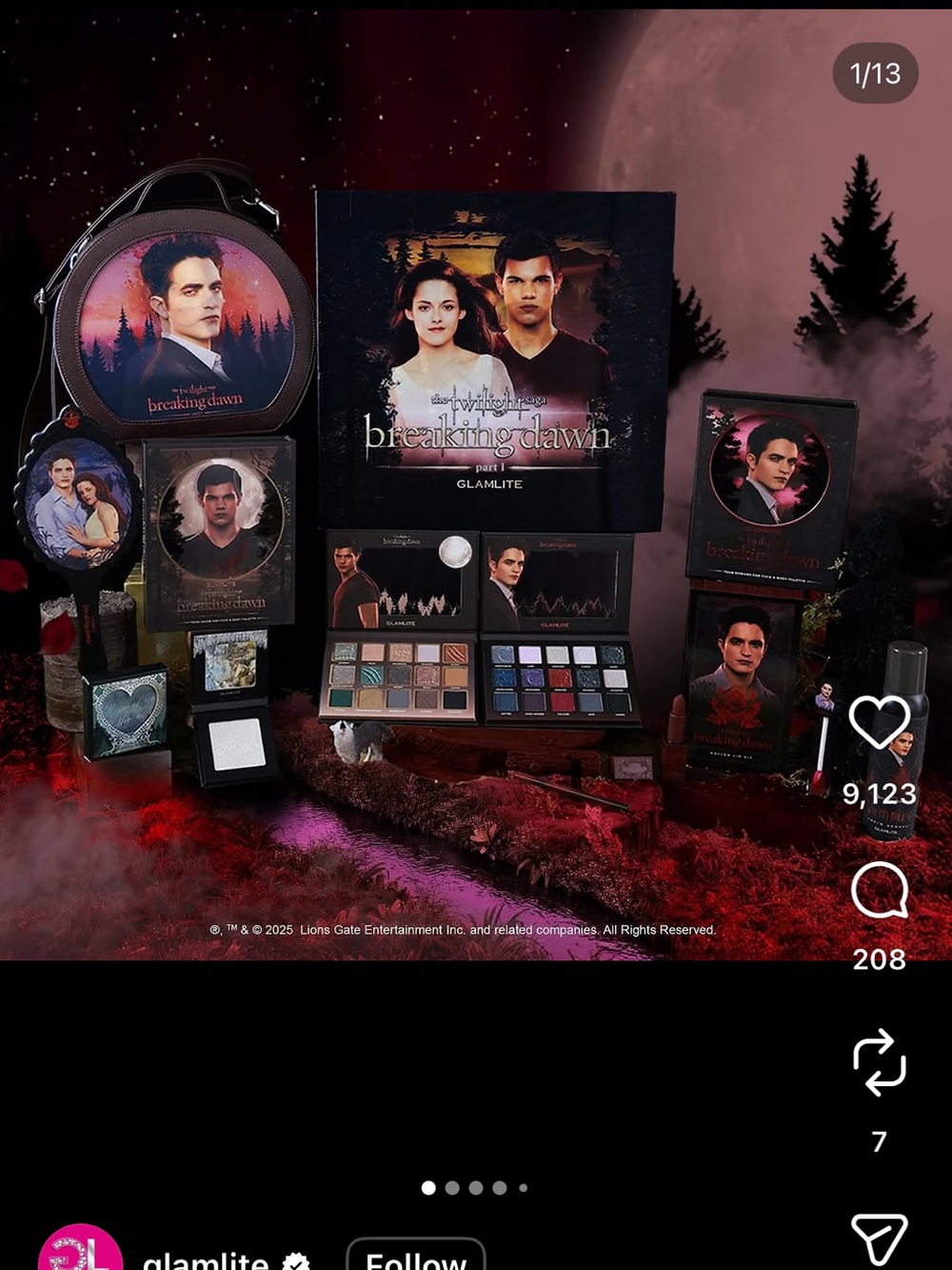 Breaking Dawn Part 1 Makeup Collection glamlite new never used amazing!!!